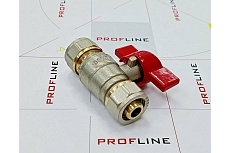 Кран шаровой для м/п труб PROFLINE цанга-цанга 16x16 УТ-00036233