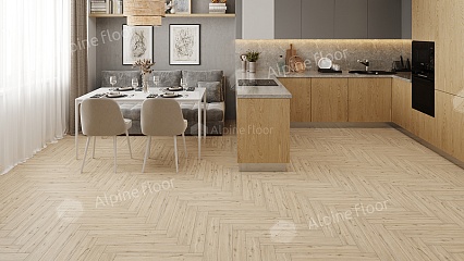 Ламинат Alpine Floor Herringbone 12 Pro Дуб Лион 606x101x12 мм, LF106-1B