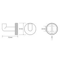 Крючок Bemeta Stella 166206022 хром