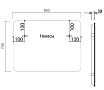 Зеркало Vincea VLM-3VC900B 90x70 см, сенсорный выключатель и диммер, черный