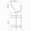 Полка WasserKRAFT K-3122 двойная угловая