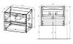 Тумба с раковиной Vincea Mia 60 см V.Oak