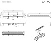 Душевой лоток Am.Pm PrimeFlow W02SC-P11-070-01BM 70 см, комб.затвор, решетка черный матовый