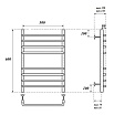 Полотенцесушитель электрический Point PN09156SE П8 50x60 хром