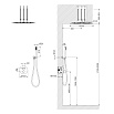 Душевой набор Timo Saona SX-2370/03SM черный матовый