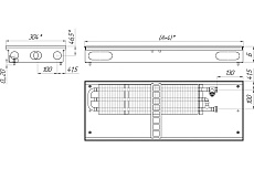 Конвектор КЗТО Бриз 300*100*2000 U (5Ал 12) NEW БР300100*2000UКНР5АЛ12Ч