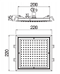 Верхний душ Nobili AD139/34CCR 22 см Chrome