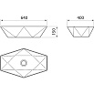 Раковина Runo Poligono 64 см 00-00001446