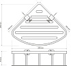 Полка Bemeta Cytro 146208072 26 см угловая