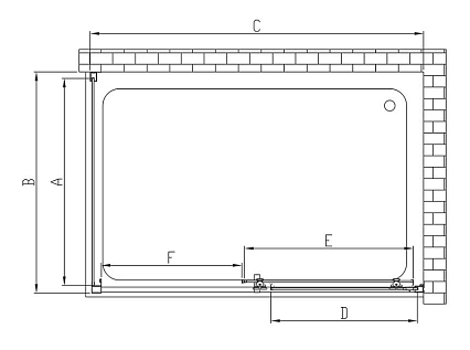 Душевой уголок Vincea Alpha VSR-3AL8014CL 140x80 хром, прозрачное