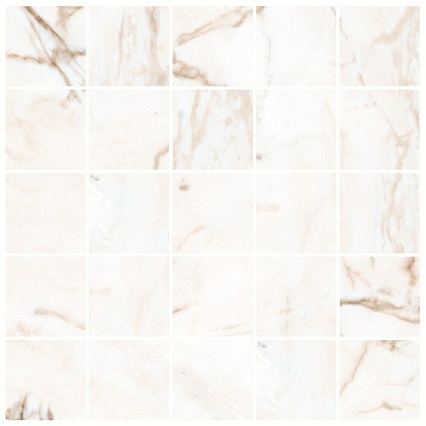 Мозаика Kerranova Marble Trend Calacatta 30,7x30,7 см, K-1001/MR/m14/307x307x10