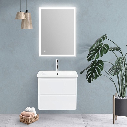 Мебель для ванной BelBagno Albano-Cer 60 см Bianco Lucido