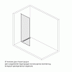 Душевая перегородка Iddis Slide SLI8GS1i23 110x195 профиль графитовый