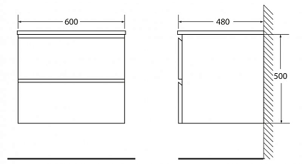 Мебель для ванной BelBagno Luce 60 см Stucco Cemento Leggero