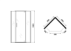 Душевой уголок Niagara Eco NG-1009-14D 90x90 стекло прозрачное, хром