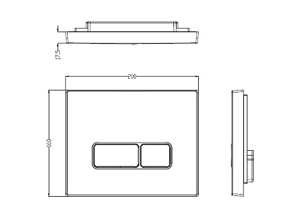 Комплект Weltwasser 10000010838 унитаз Merzbach 041 MT-BL + инсталляция Marberg 410 + кнопка Mar 410 SE MT-BL