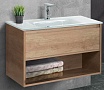 Тумба с раковиной BelBagno Kraft 90 см 1 ящик, полка Rovere Nebrasca Nature