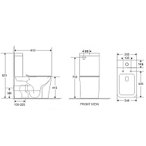 Унитаз-компакт WeltWasser Gelbach ST 011 MT-BL черный матовый