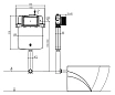 Смывной бачок скрытого монтажа Arrow AHY801