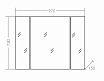 Мебель для ванной Санта Марс 110 см (рак.Лидер 110см) подвесная, белый