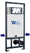 Комплект Weltwasser 10000010398 унитаз Gelbach 004 GL-WT + инсталляция Marberg 507 + кнопка Mar 507 SE MT-BL