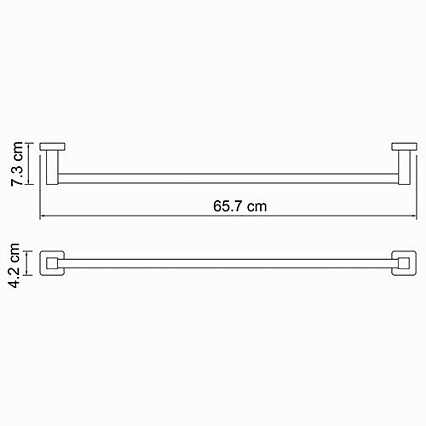 Полотенцедержатель WasserKRAFT Lippe K-6530