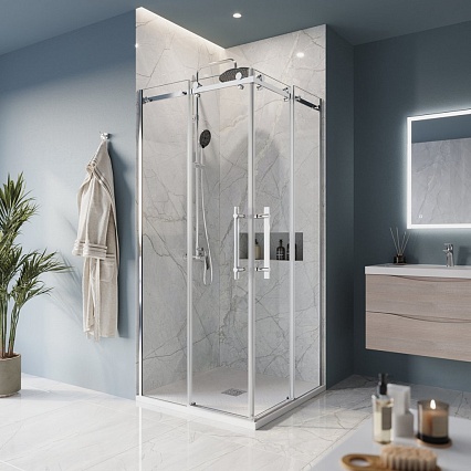 Душевой уголок BelBagno MARINO-A-2-90-C-CR 90x90 прозрачный, хром