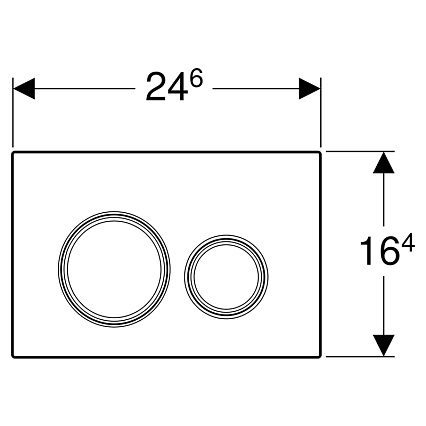 Кнопка смыва Geberit Sigma 20 115.882.01.1 белый матовый лак