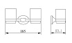 Держатель для стакана Belz B90008 двойной, хром