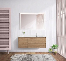 Тумба с раковиной BelBagno Kraft 120 см, 2 ящика, 1 дверца, правая Rovere Nebrasca Nature