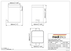 Ведро Mediclinics PP1206C 6 л, хром