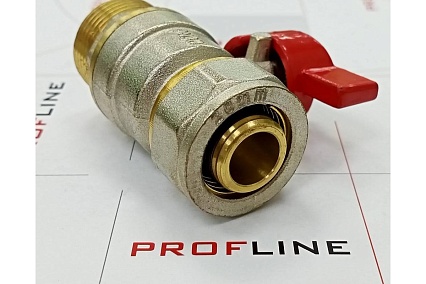 Кран шаровой для м/п труб PROFLINE цанга-штуцер 20x3/4 УТ-00036232