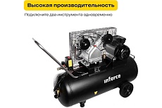 Ременной компрессор Inforce BCX-100L 04-06-31