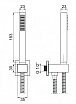 Ручной душ Cezares CZR-L-DEFA-01 со шлангом, хром