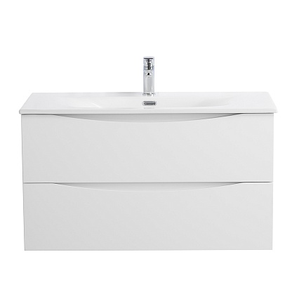 Тумба с раковиной BelBagno Marino-Cer-N 90 см Bianco Lucido