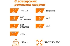 Сварочный полуавтомат Everlast storm 215c (mig/mma/cut) 4EV215C