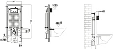 Инсталляция для унитаза WeltWasser WW Marberg 507 SE BL, кнопка черный