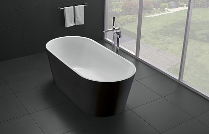 Акриловая ванна BelBagno BB71-1800-NERO-W0 170x80 черный глянец