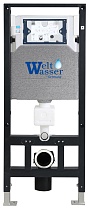 Комплект Weltwasser 10000006852 унитаз Telbach 004 GL-WT + инсталляция + кнопка Amberg RD-CR