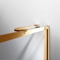 Шторка для ванны Vincea VSB-41700CLG 70x140 брашированное золото, прозрачное