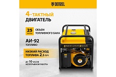 Бензиновый генератор Denzel PS 70 EA, 7,0 кВт, 230В, 25л 946894