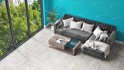 SPC ламинат Alpine Floor Parquet LVT Снежный 590x118x2,5 мм, ECO 16-11