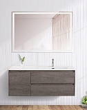 Мебель для ванной BelBagno Kraft 100 см, 2 ящика, 1 дверца, правая Cemento Grigio