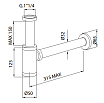 Сифон M&Z ACS40079 черный матовый