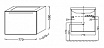 Тумба с раковиной Jacob Delafon Struktura 80 см, 1 ящик, белый