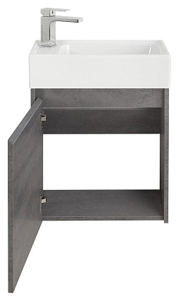 Тумба с раковиной BelBagno Kraft Mini 50 см Cemento Grigio, L