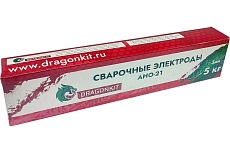 Электроды АНО-21 3 мм, 5 кг DRAGONKIT 00-00002755