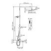 Душевая стойка WasserKRAFT A199.118.103.010.CH Thermo с термостатом, хром