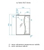 Зеркальный шкаф Style Line Панда Волна 55x83 см с подсветкой, белый ЛС-00000173