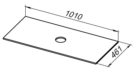 Столешница Allen Brau Reality 100 см marble, 1.32025.M